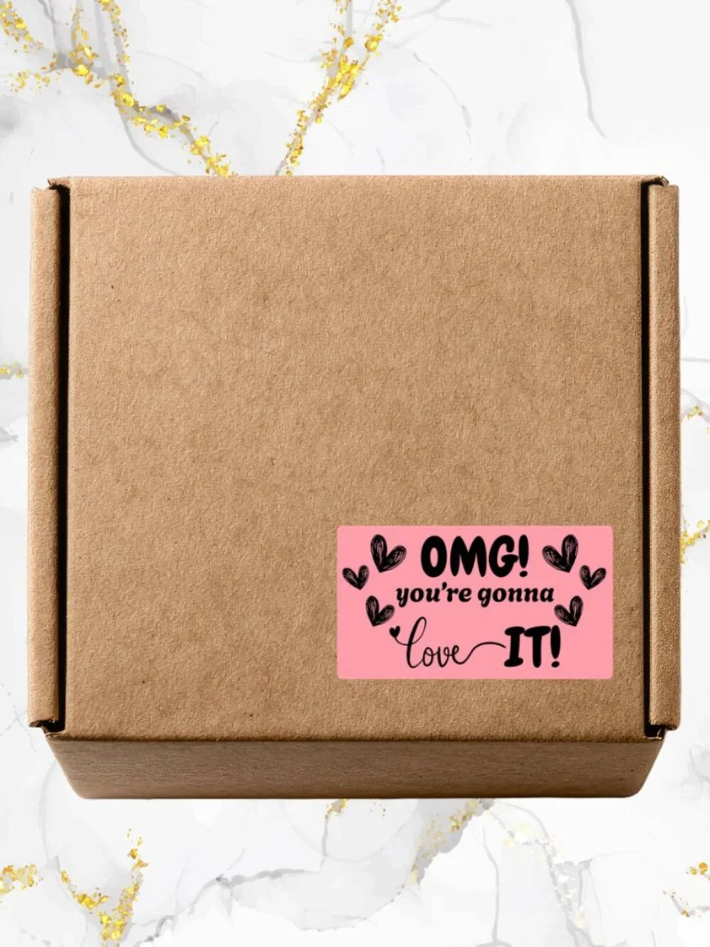 100 Thank you Stickers for Packaging | Small Business Labels